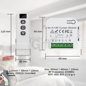 Module de rideau intelligent WiFi - Tuya Domotique