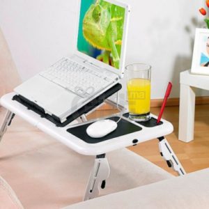 Table pliante pour PC avec ventilateur de refroidissement